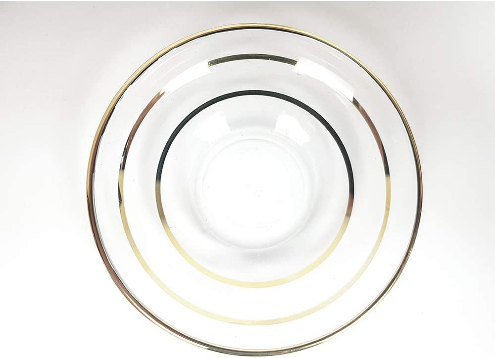 Turkish-Style Glass Teacup and Saucer Set, Gold