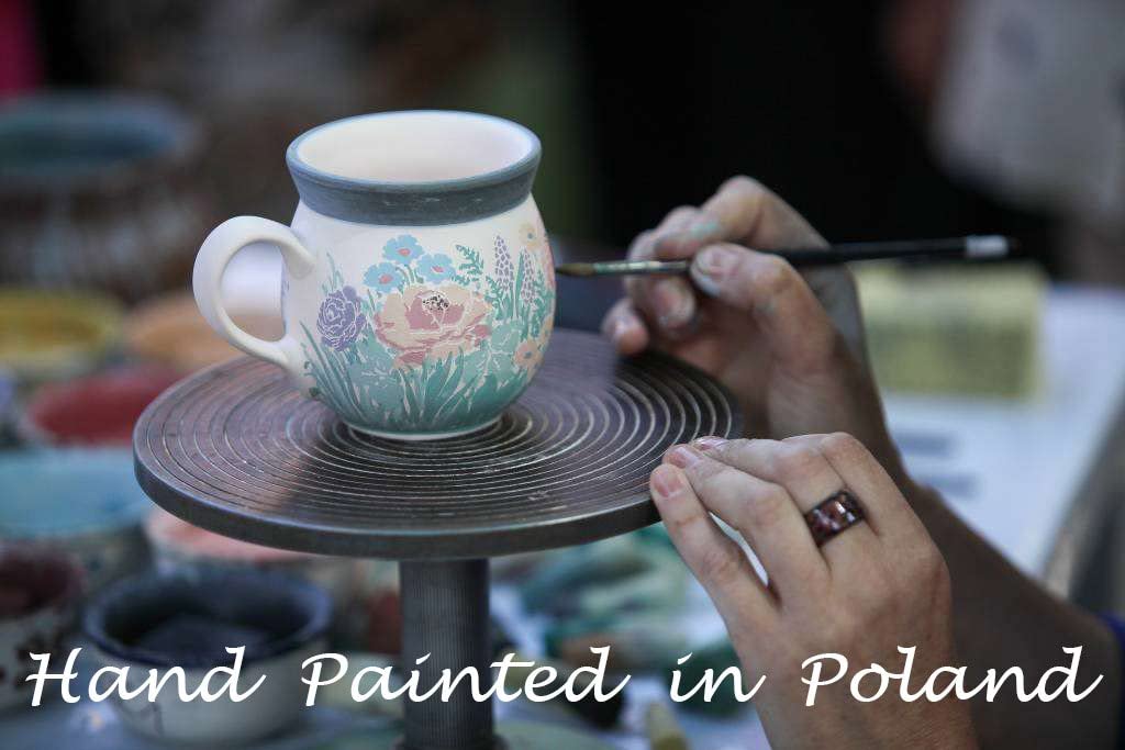 Handmade Tea for One Set, Blue Pansy