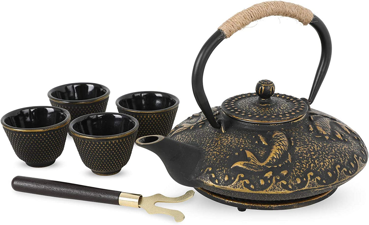 Koi Cast Iron Tea Set