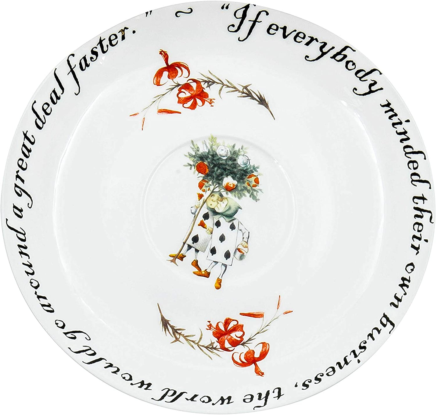 Alice in Wonderland Tea Cup & Saucer Queen Of Hearts, 210 ml (7 fl oz)