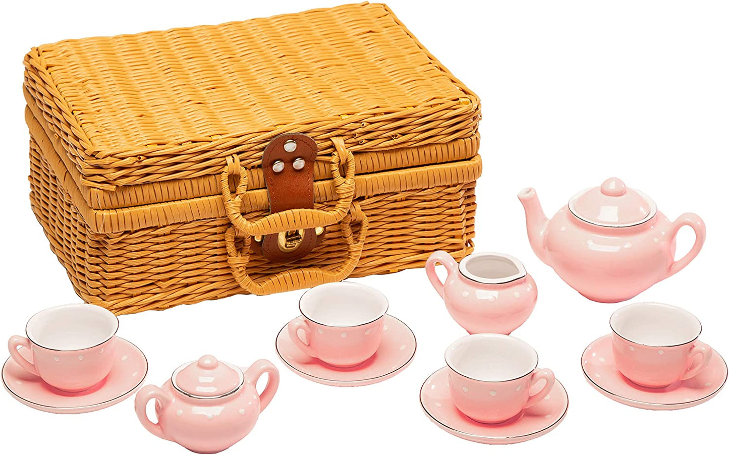 Children's Porcelain Play Tea Set - 13pcs, Blue