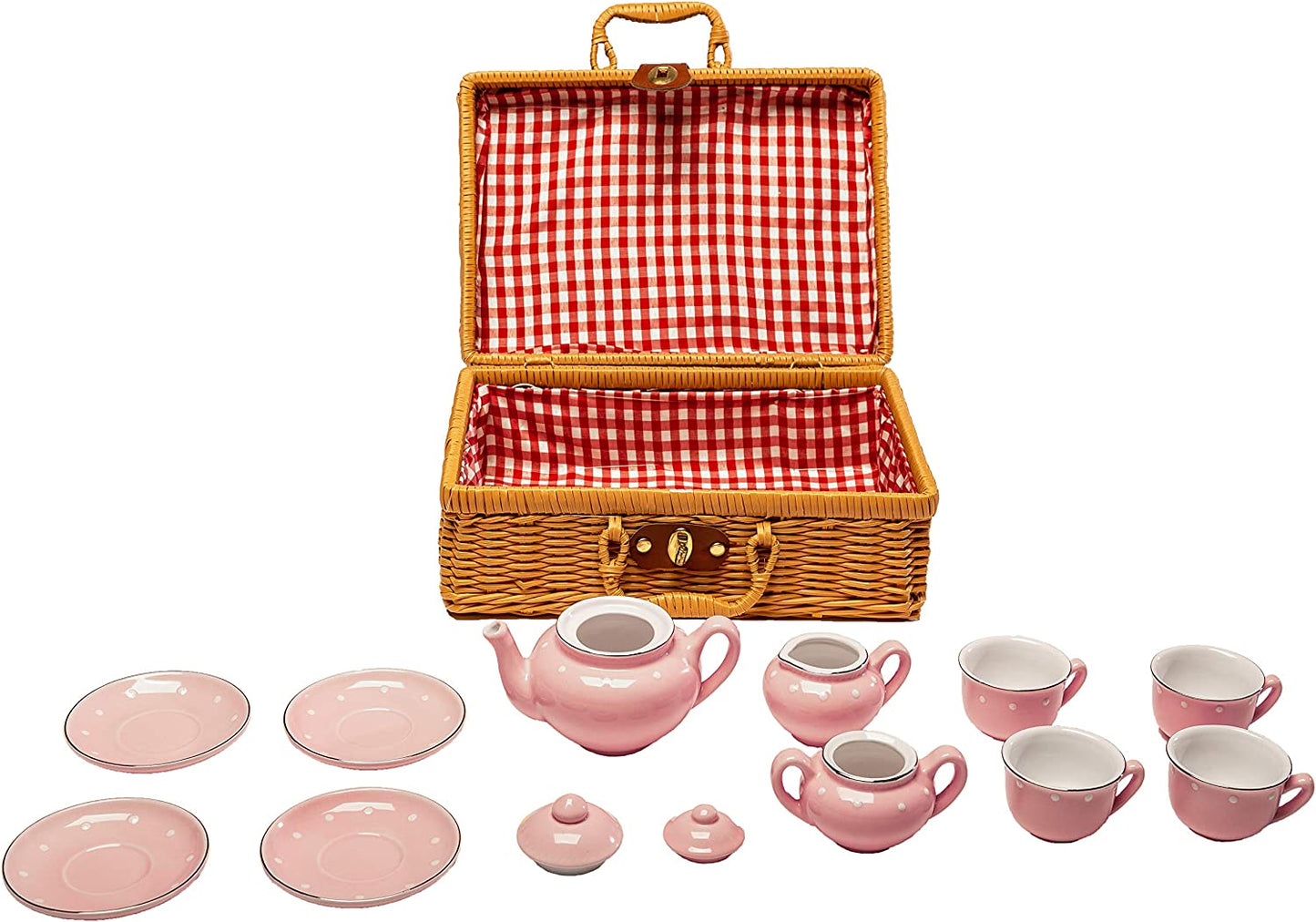 Children's Porcelain Play Tea Set - 13pcs, Blue