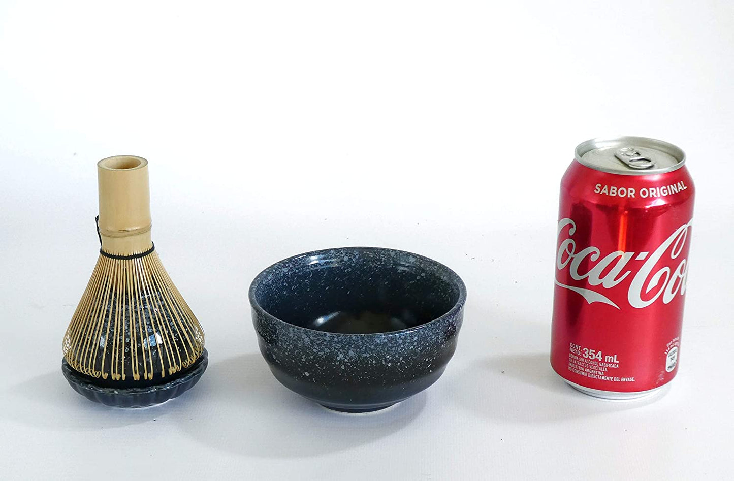 Harold & Harold 9 Pieces Matcha Starter Tea Set. 2 Bowl Kit With Japanese Ceremony Style Bamboo Whisk Mixer 2 Piece Special Unique Anti Drip Holder And Traditional Table Runner. Exclusive Accessories