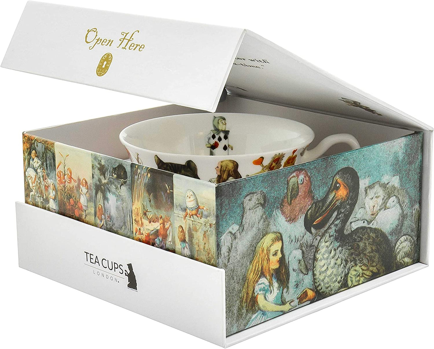 Alice in Wonderland Tea Cup & Saucer Queen Of Hearts, 210 ml (7 fl oz)