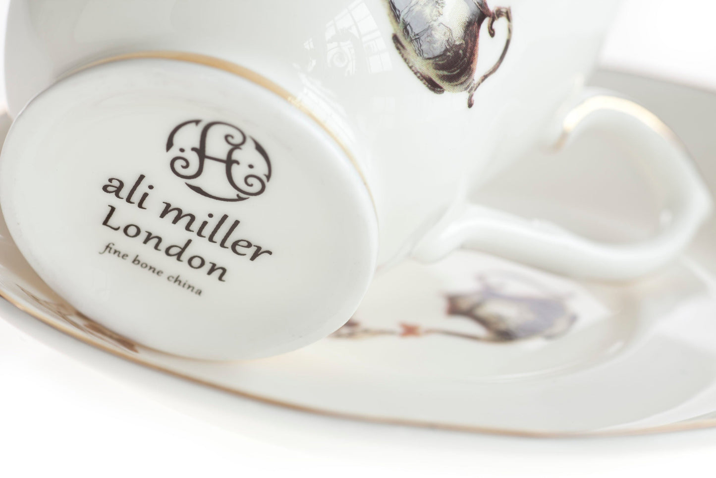 Alice in Wonderland Bone China Teacup & Saucer