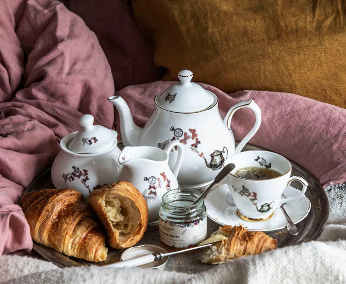 Alice in Wonderland Bone China Complete Tea Set