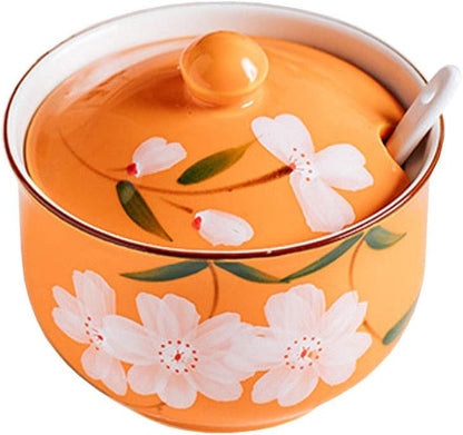 Blossoming Sugar Bowl & Spoon