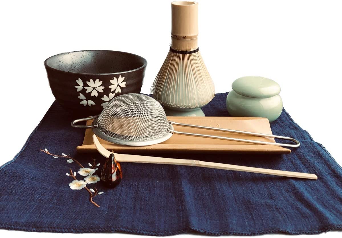 Artcome 12Pcs Japanese Matcha Tea Set, Matcha Bowl, Matcha Whisk, Whisk  Holder, Traditional Scoop, Bamboo Brush and Bamboo Screen Handmade Matcha  Ceremony Kit For Traditional Japanese Tea Ceremony 