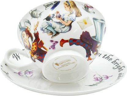 Alice in Wonderland Tea Cup and Saucer Set